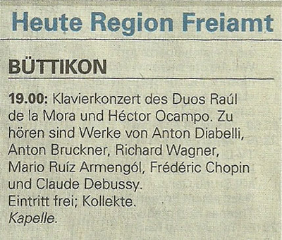 Aargauer Zeitung Agenda Büttikon-2 2011