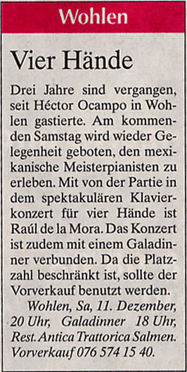 Unterfreiämter, Wohlen 2004